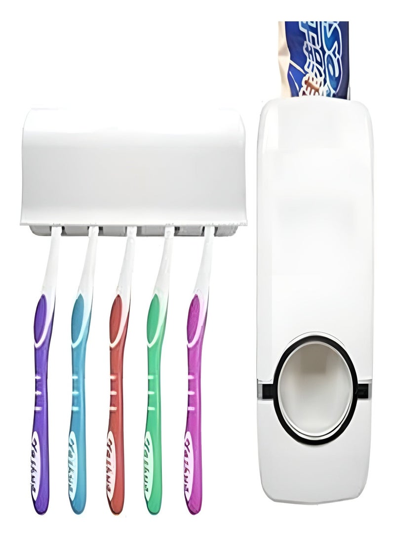 Toothpaste Dispenser - Automatic Toothpaste Dispenser Wall Mounted Bathroom Accessories Set - Image 4